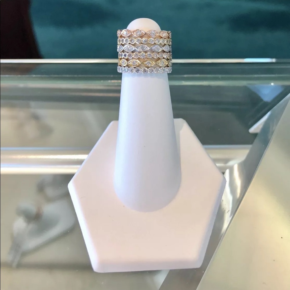 18 Karat Gold Diamond Eternity Bands